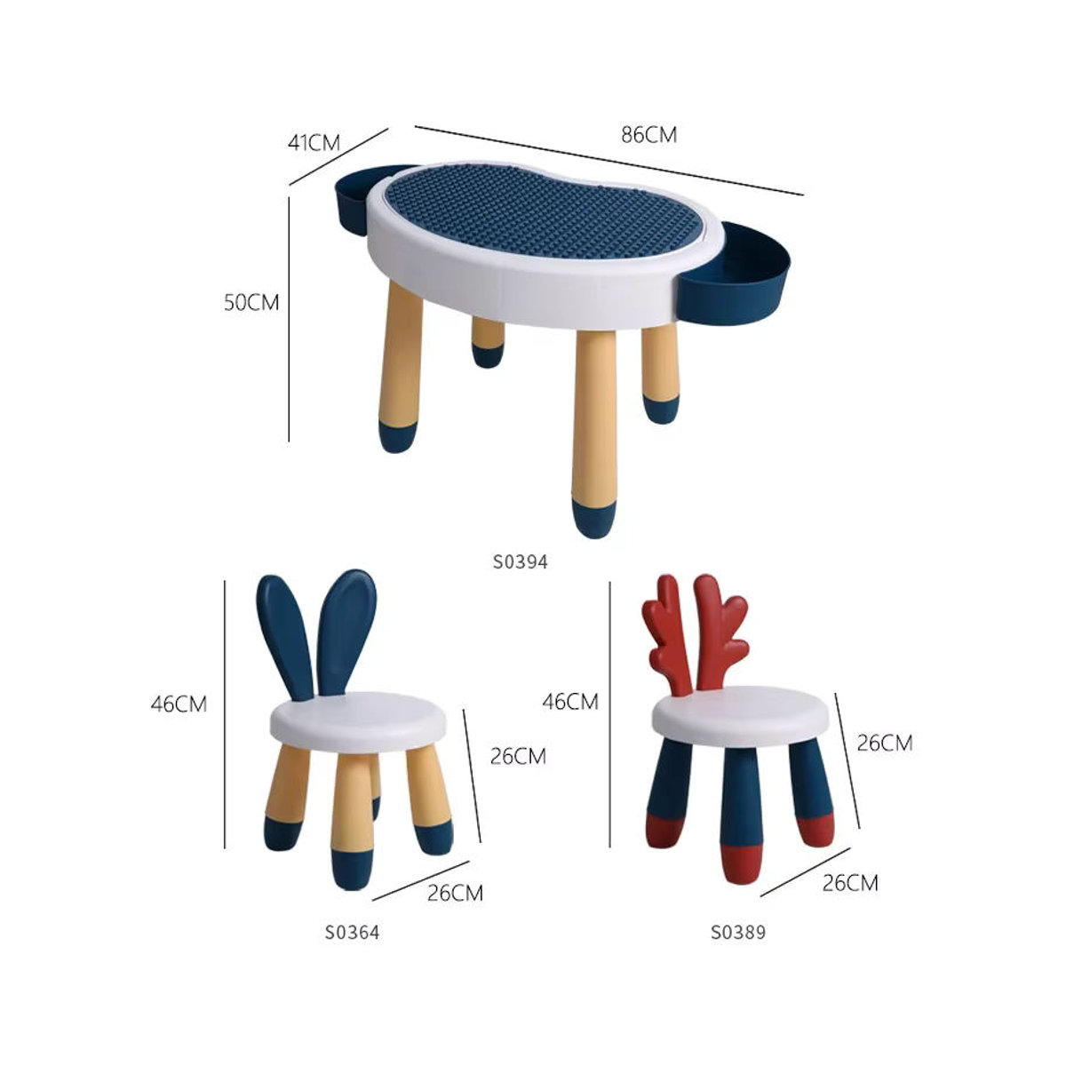 Multifunktionaler Spieltisch für Kinder als Lern- und Schreibtisch mit Sand- und Wasserfunktion sowie Aufbewahrung, Rund, Bunt/Rot, Kunststoff - Bild 3