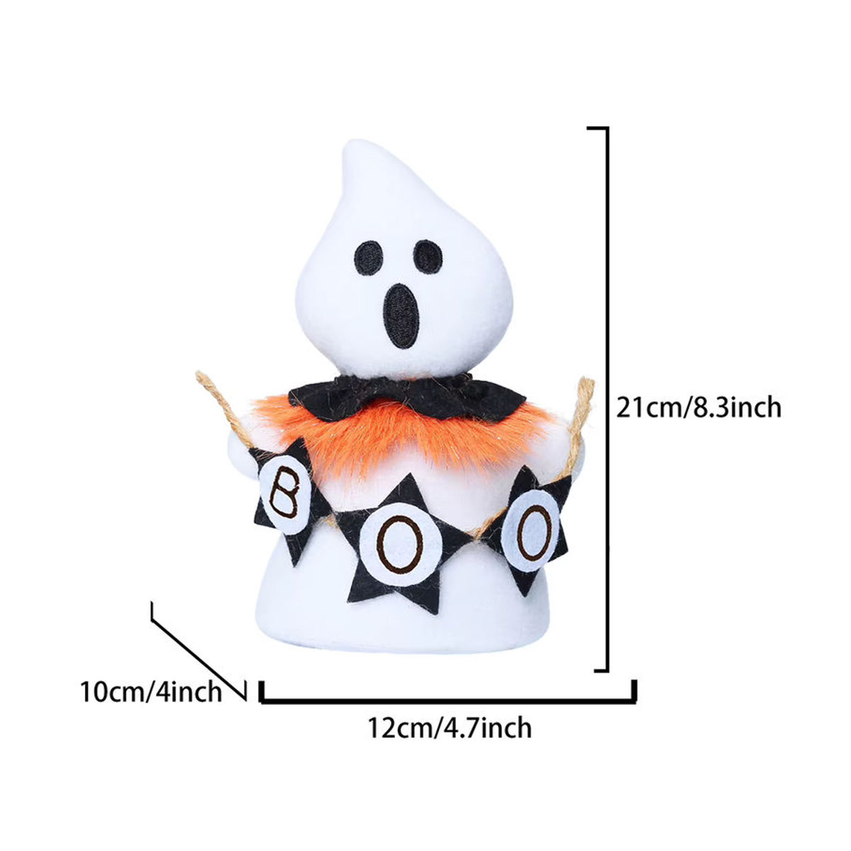 Multiyilego Weiße Geister Plüschpuppen aus Textil als Halloween Dekoration für dein Zuhause - Bild 5