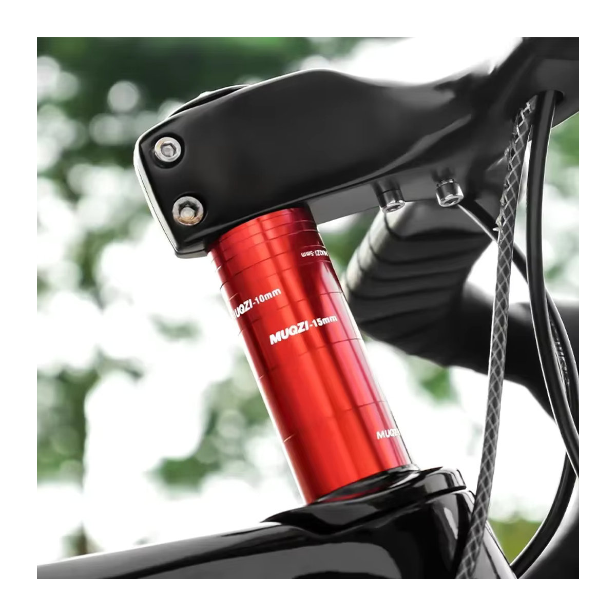 Muqzi Headset Shim Set zur Höhenverstellung für 28,6mm Fahrradgabel, Bunt, 3/9 Stück - Bild 3