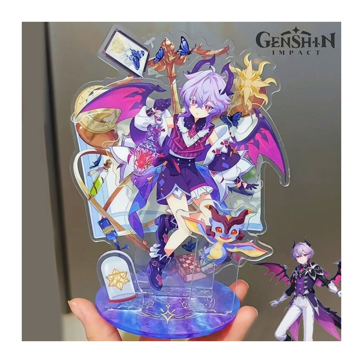MUSEXINGQIU Genshin Impact Durin Acryl Aufsteller Mehrfarbig Dekorative Cartoon Figur für Desktop und Sammlung - Bild 1