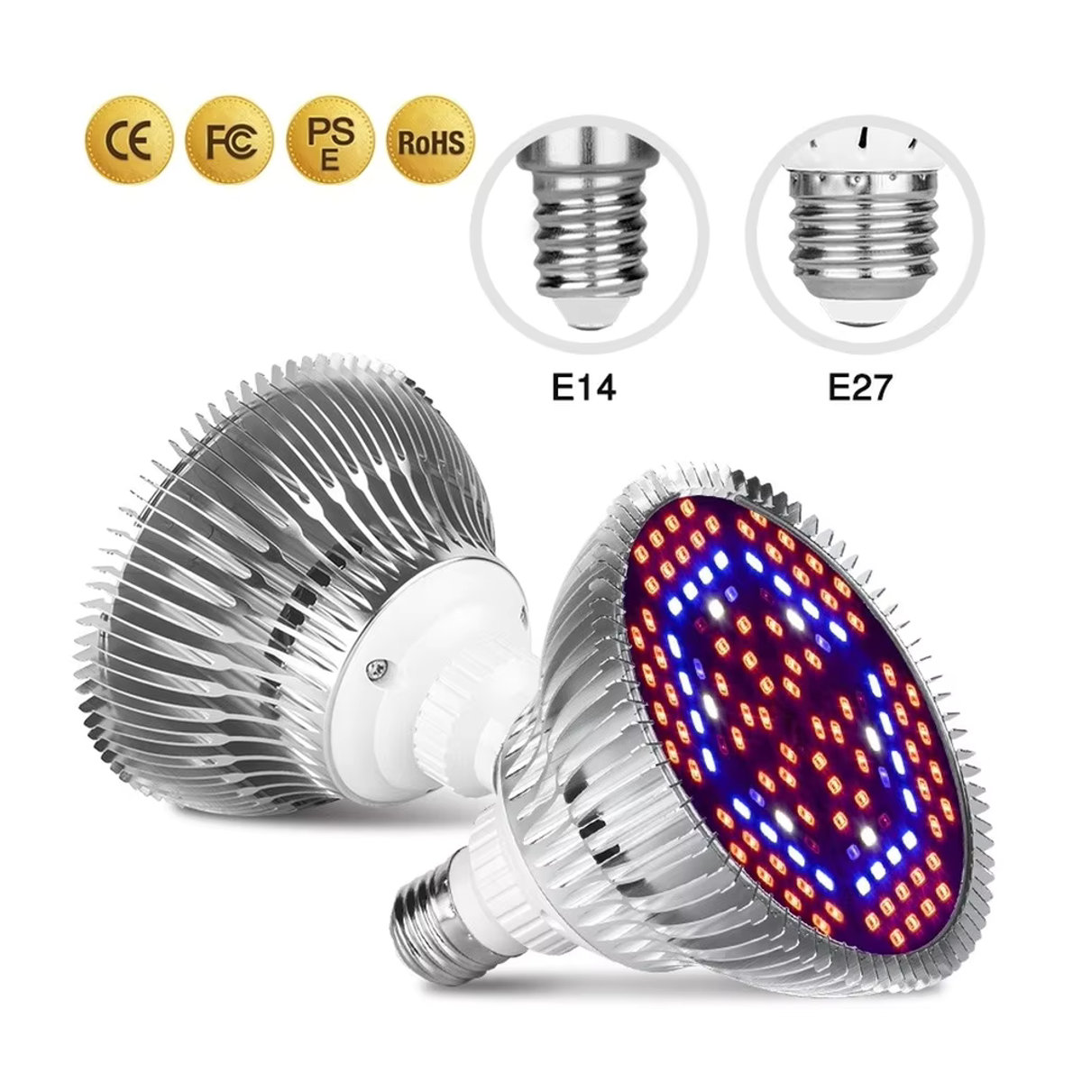 Muunnn LED Phyto Grow Light Vollspektrum Pflanzenlampe mit E27 Fassung für Gewächshaus und Hydroponik - Bild 5