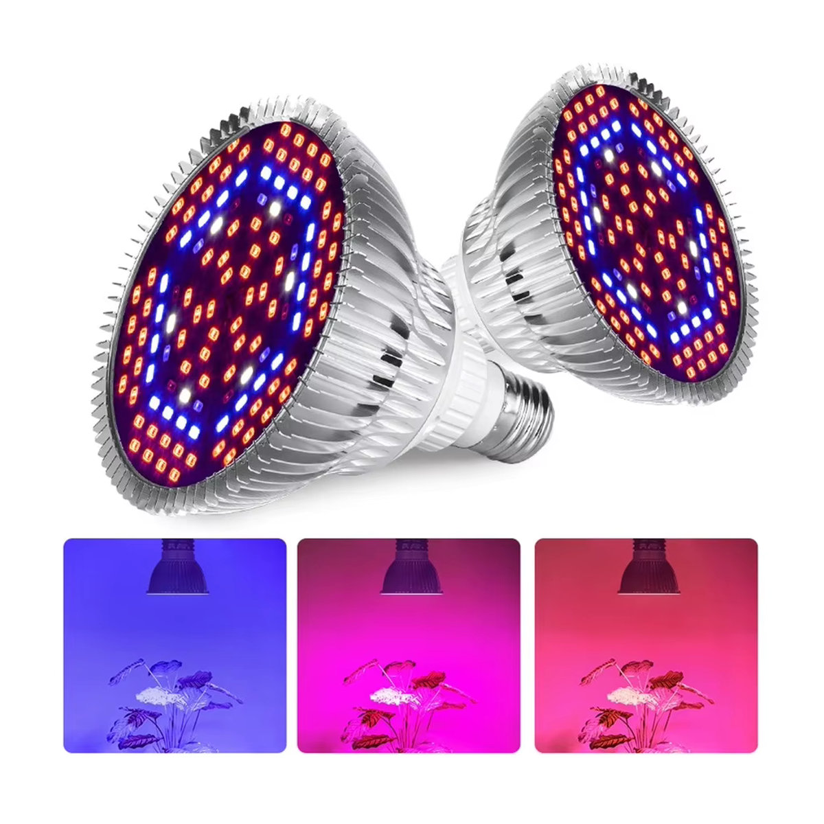 Muunnn LED Phyto Grow Light Vollspektrum Pflanzenlampe mit E27 Fassung für Gewächshaus und Hydroponik - Bild 6
