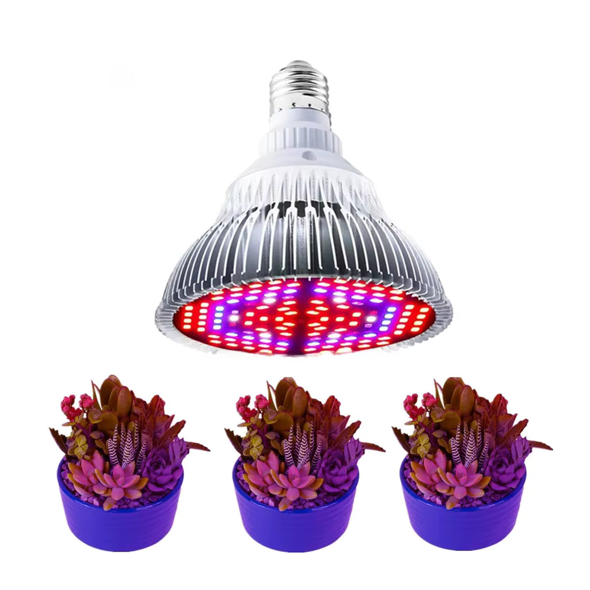 Muunnn LED Phyto Grow Light Vollspektrum Pflanzenlampe mit E27 Fassung für Gewächshaus und Hydroponik - Bild 7