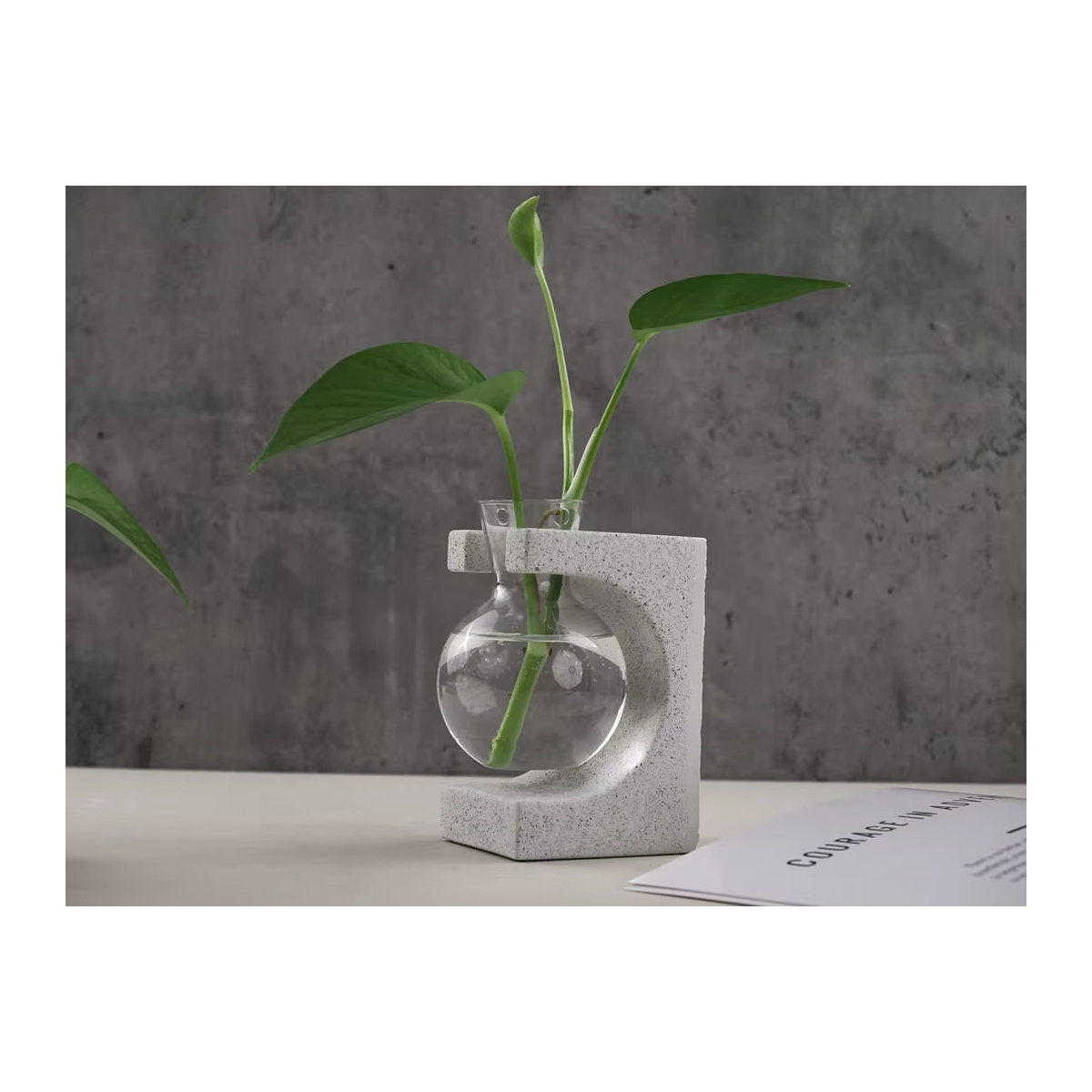 Muuto DIY Hydrokultur Vase Form für Gips Beton und Harz in Weiß quadratisch - Bild 3