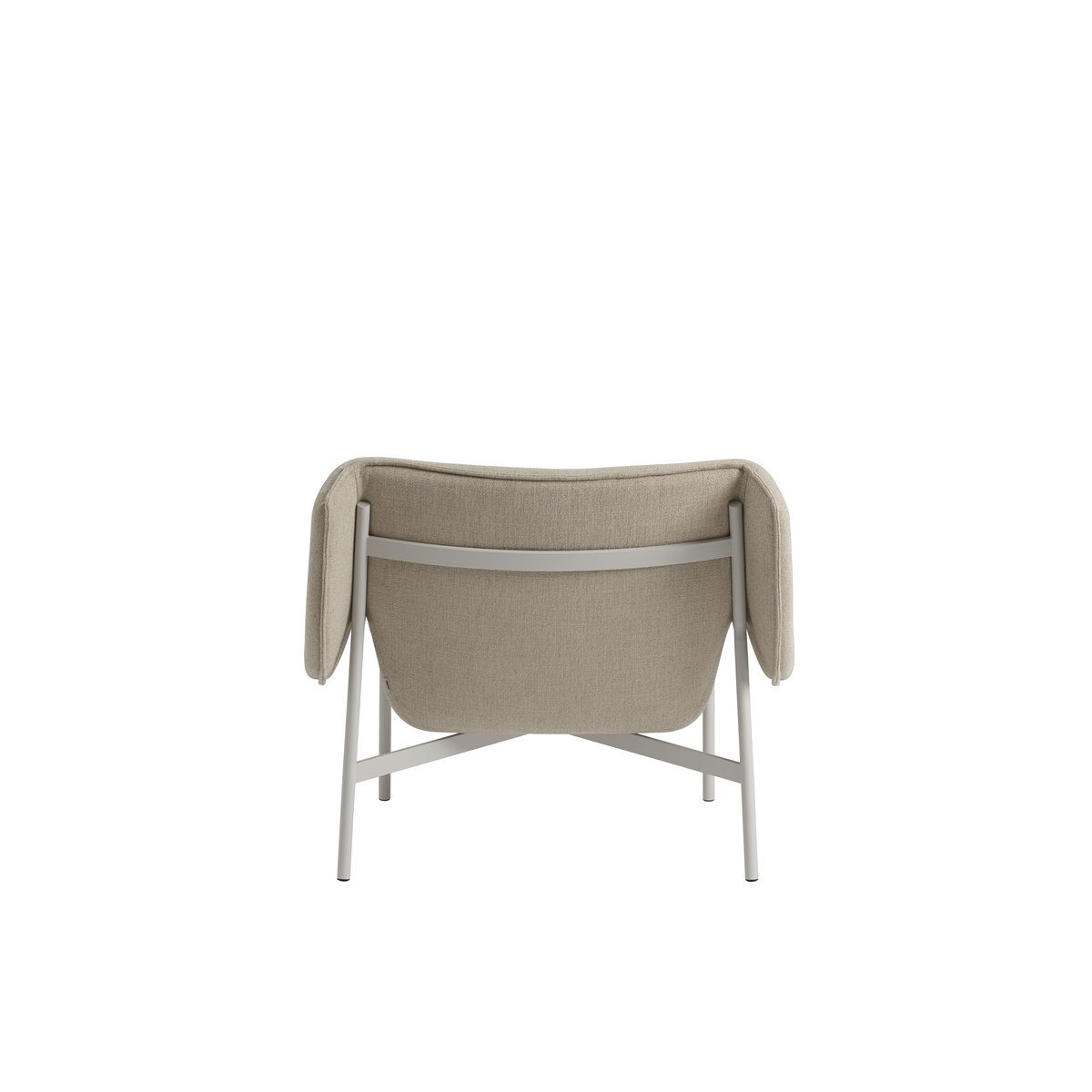 Muuto Wrap Lounge Chair Loungesessel in Beige mit Stoffbezug im skandinavischen Design - Bild 1