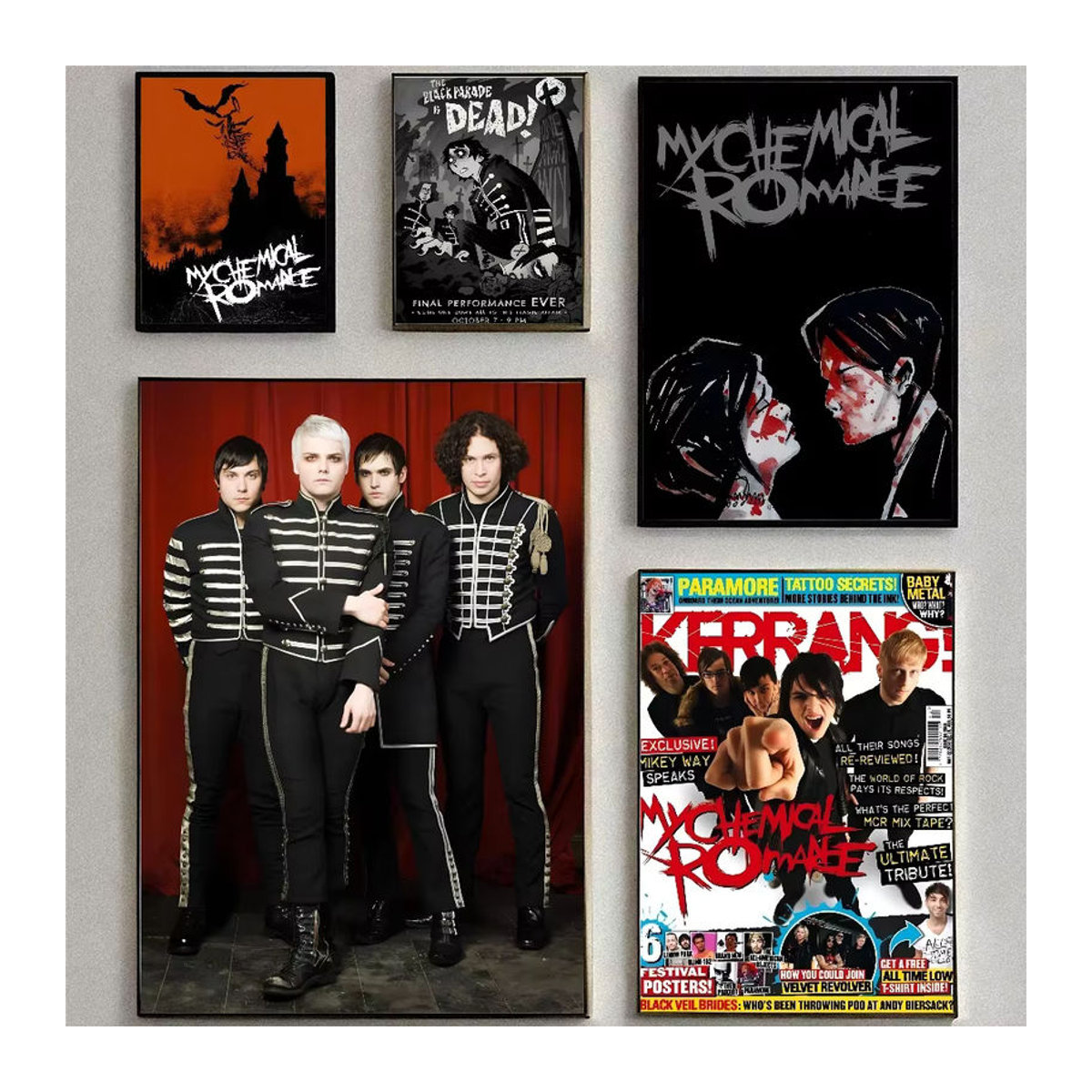 My Chemical Romance Rock Band Poster als mehrfarbiger Papierdruck für deine Wanddekoration - Bild 1
