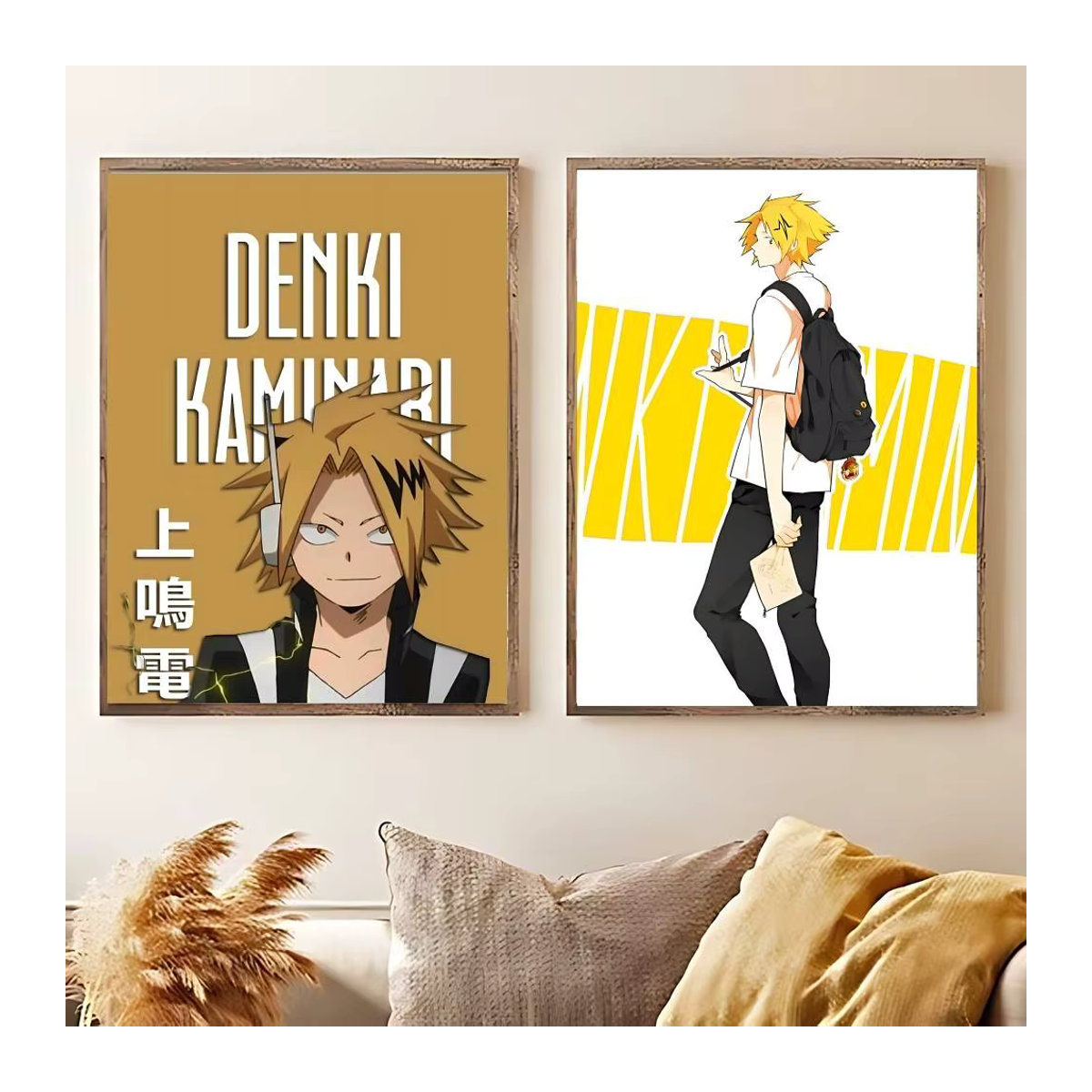 My D-Hero C-Academia Kaminari Denki Poster, Vintage Wandkunst im Hochformat, mehrfarbig, Rahmenlos - Bild 6