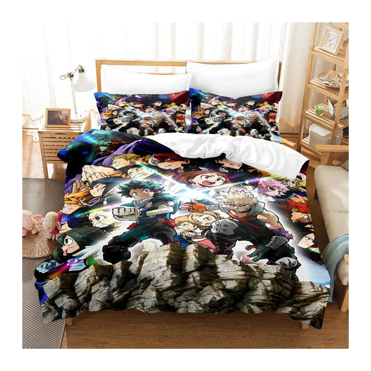 My Hero Academia Anime Bettwäsche Set mehrfarbig B/H: 133 x 70 cm - Bild 1