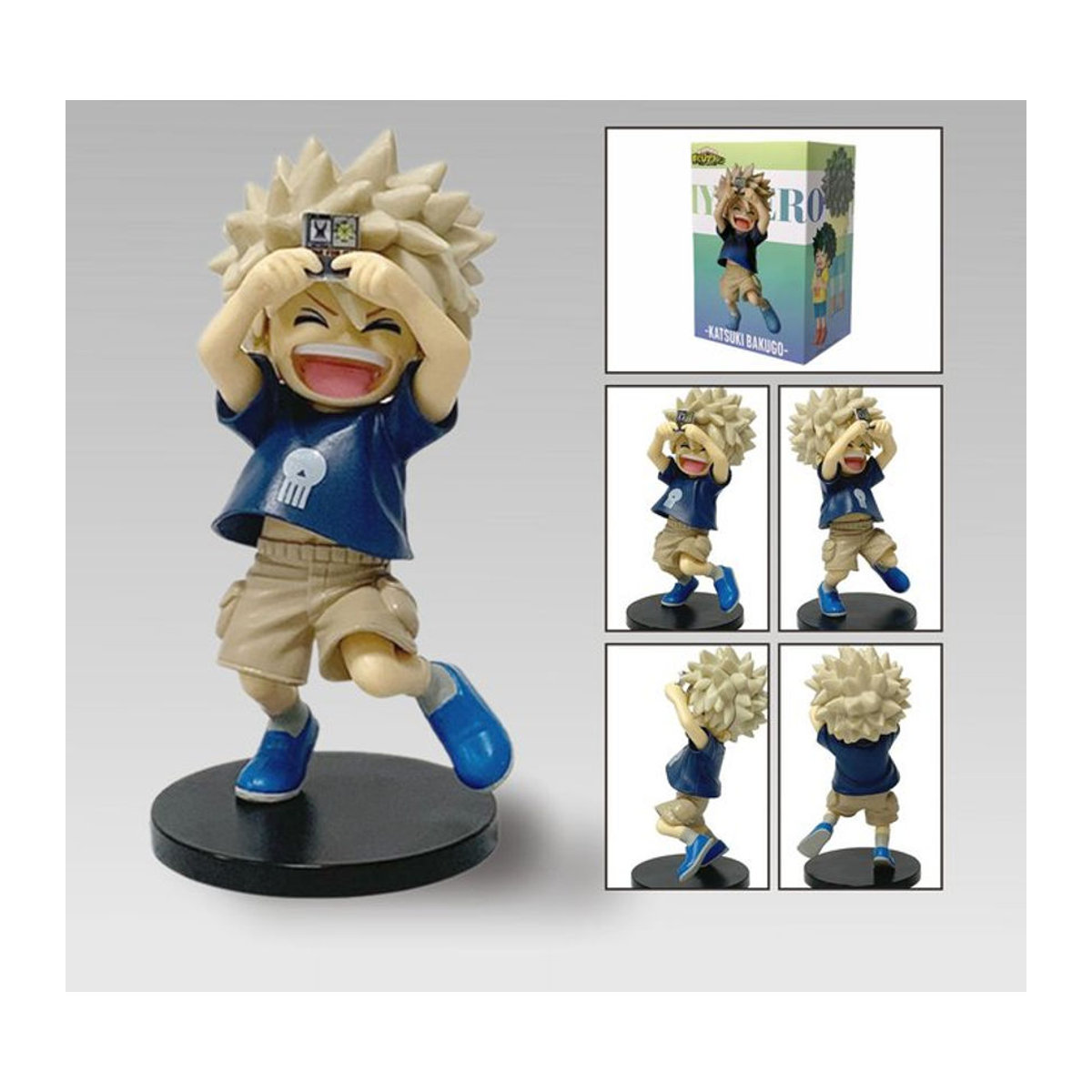 My Hero Academia Anime Figuren Izuku Midoriya und Katsuki Bakugo Kindheit Modell Dekoration aus Kunststoff, mehrfarbig - Bild 1