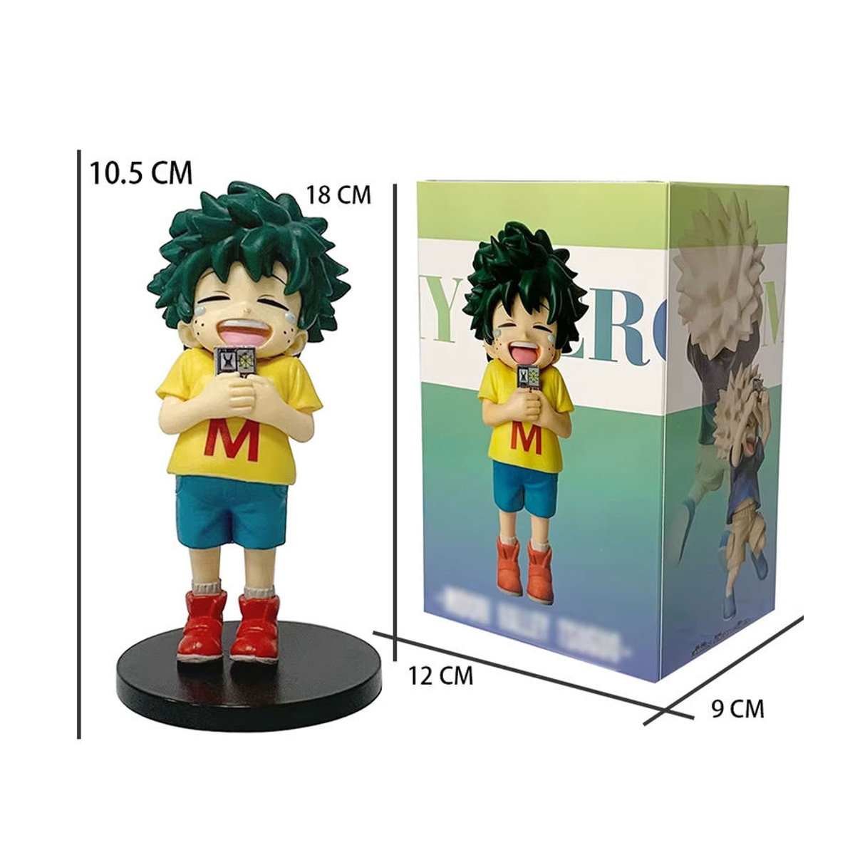 My Hero Academia Anime Figuren Izuku Midoriya und Katsuki Bakugo Kindheit Modell Dekoration aus Kunststoff, mehrfarbig - Bild 4