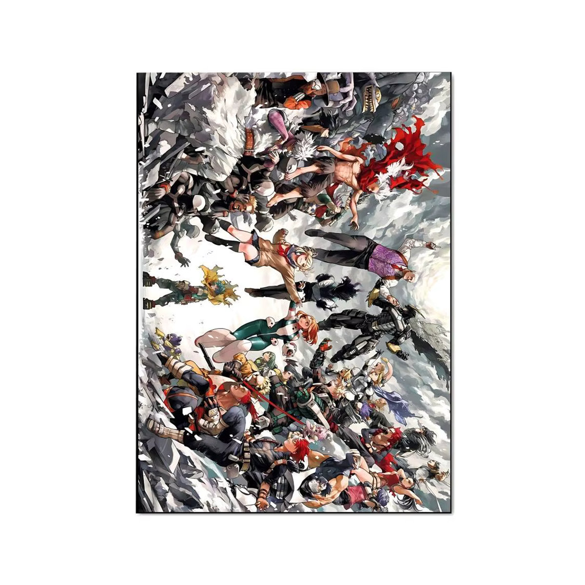 My Hero Academia Poster selbstklebender wasserfester Papieraufkleber mehrfarbig rechteckig für Wanddekoration - Bild 6
