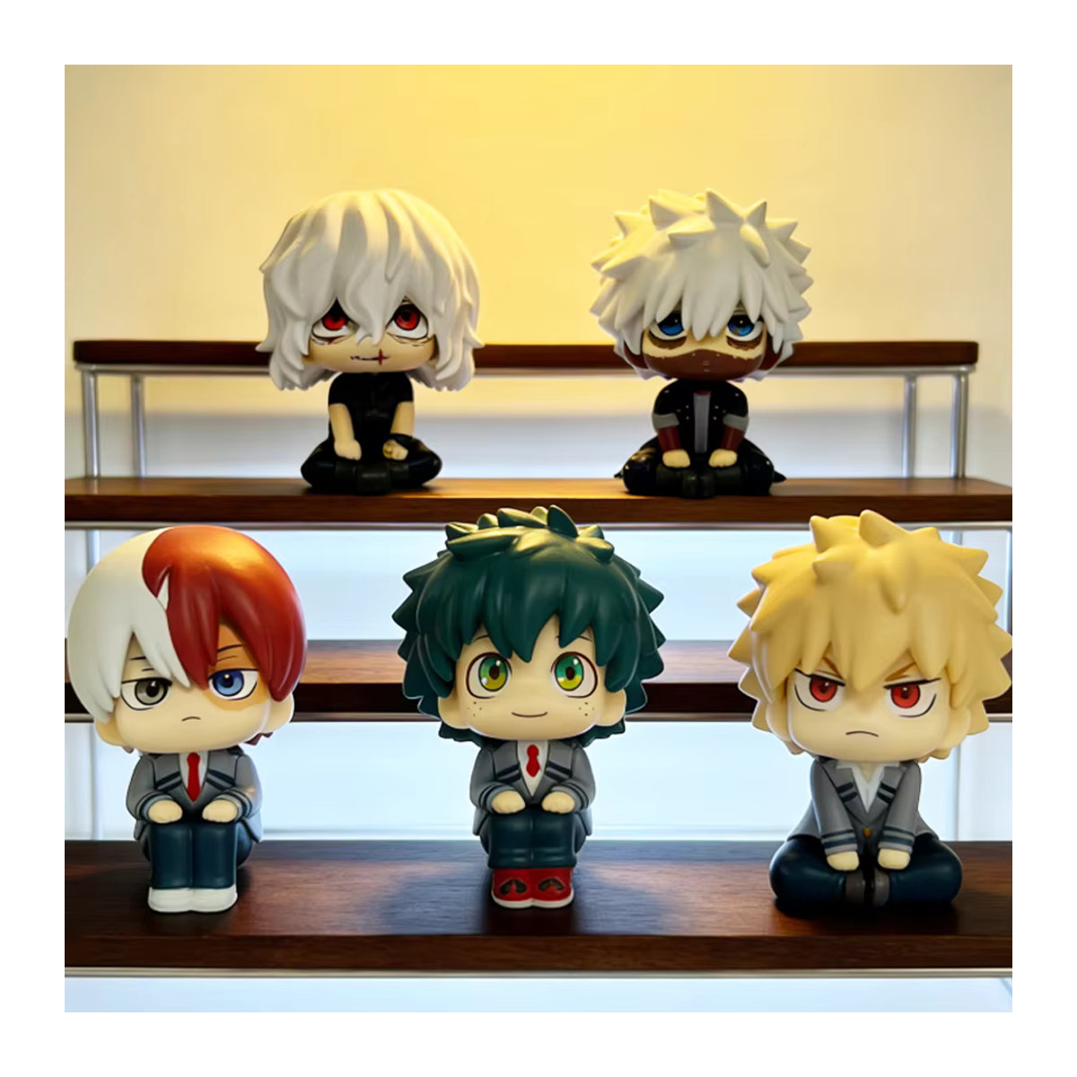 My Hero Academia Q-Version Actionfiguren Tomura Shigaraki, Izuku Midoriya und Katsuki Bakugo als niedliche PVC-Modelle in Mehrfarbig - Bild 5