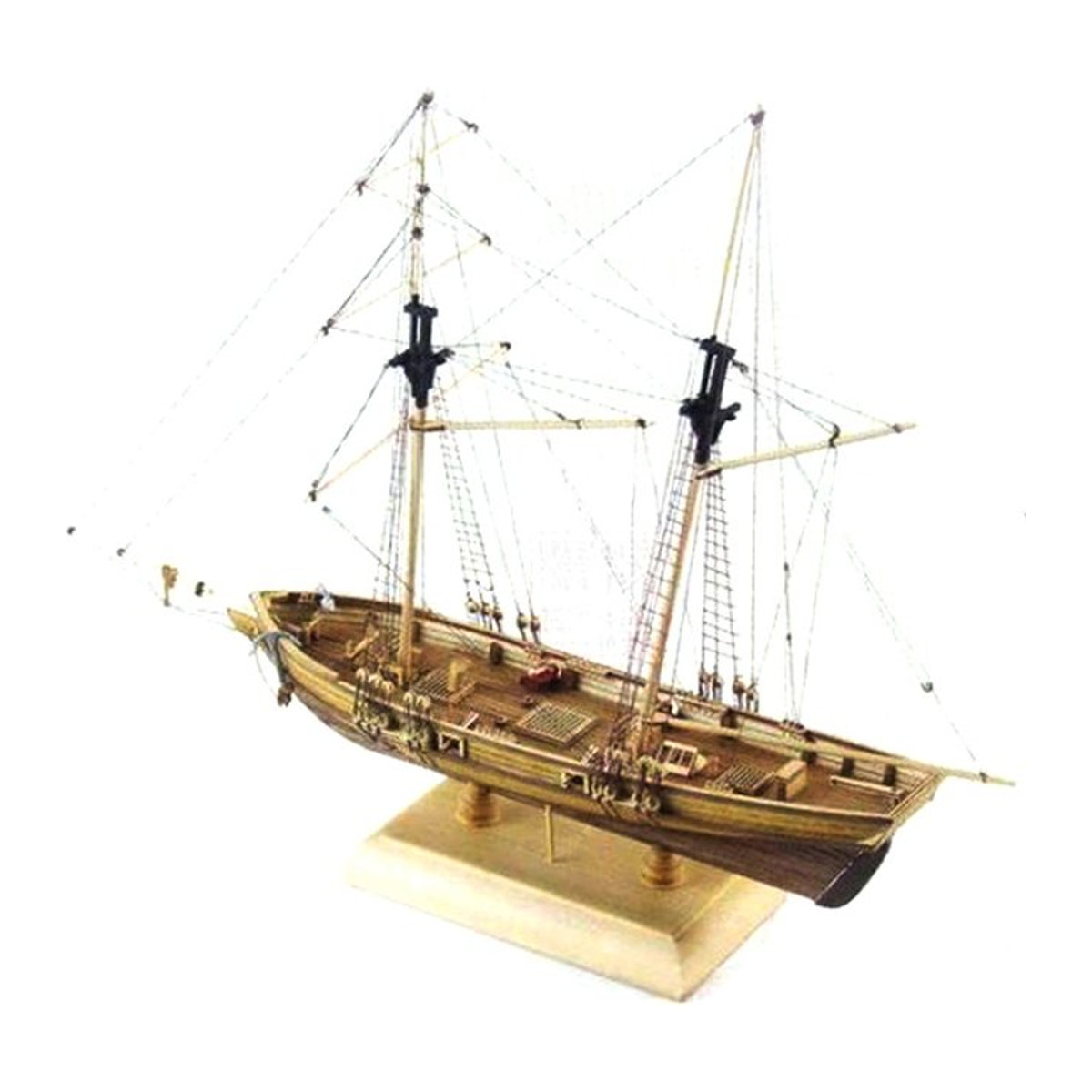 MYPANDA Holz Segelboot Modell DIY Kit in Braun im Maßstab 1:70 - Bild 1