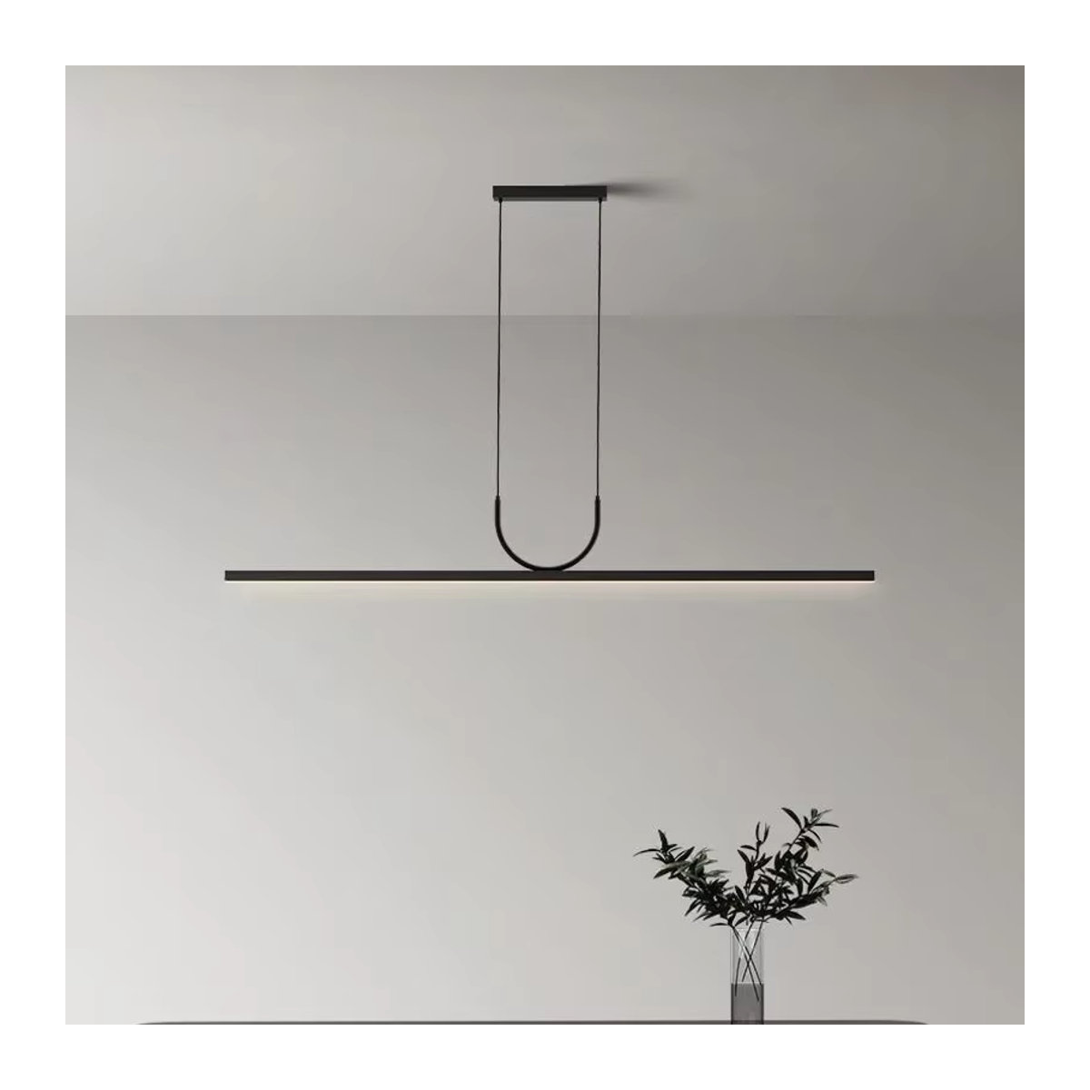 MZISOSOD Kronleuchter im skandinavischen minimalistischen Design in Schwarz für Küche, Esszimmer und Wohnbereich - Bild 6
