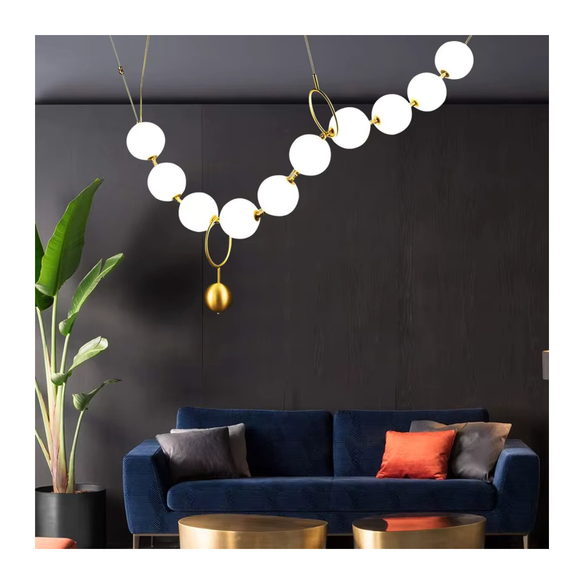 MZISOSOD Pendelleuchte Nordic Design aus Acryl in Weiß mit LED für Wohnzimmer Esszimmer und Küche - Bild 2