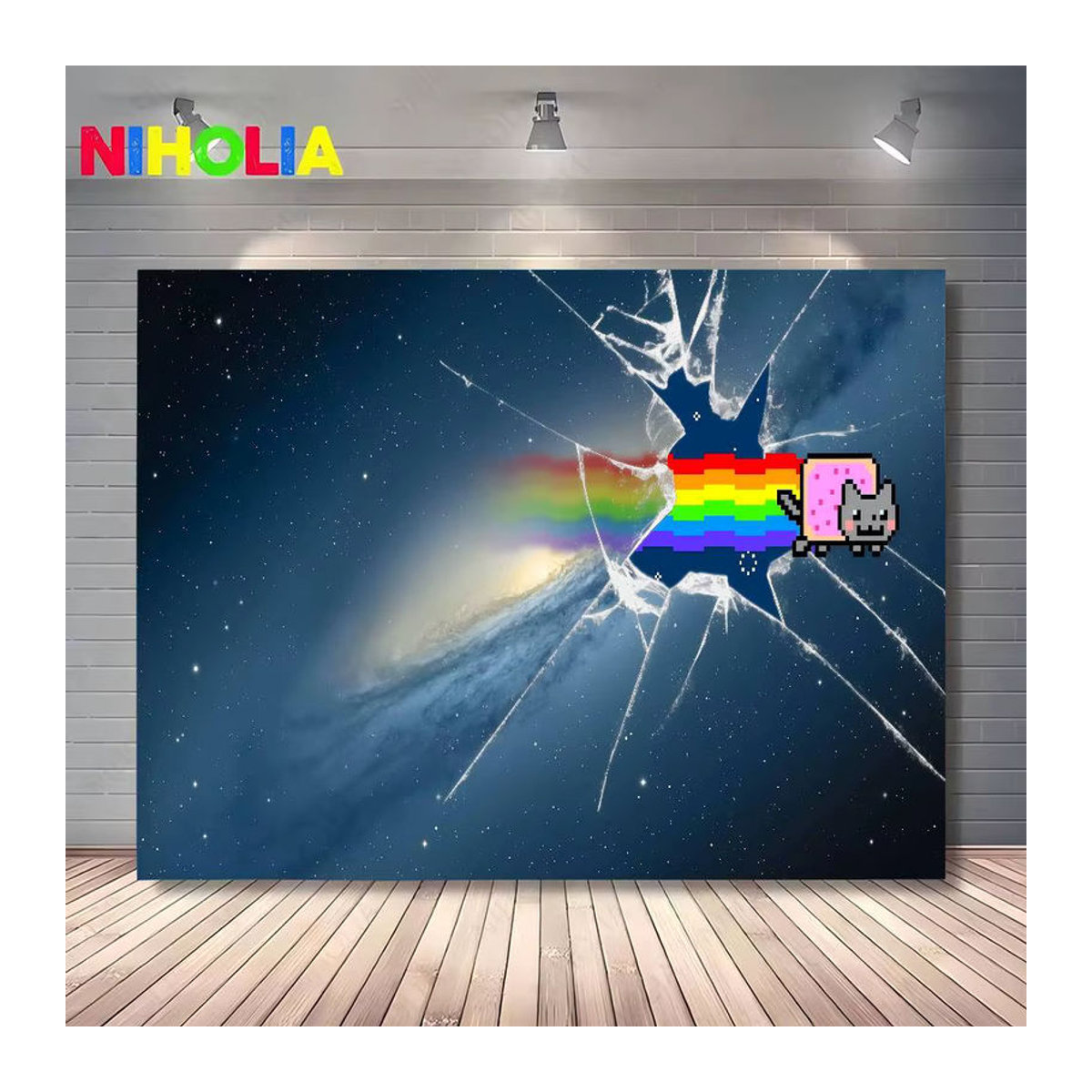N-Nyan Katze Geburtstag Party Dekoration Banner für Kinder in Mehrfarbig - Bild 2