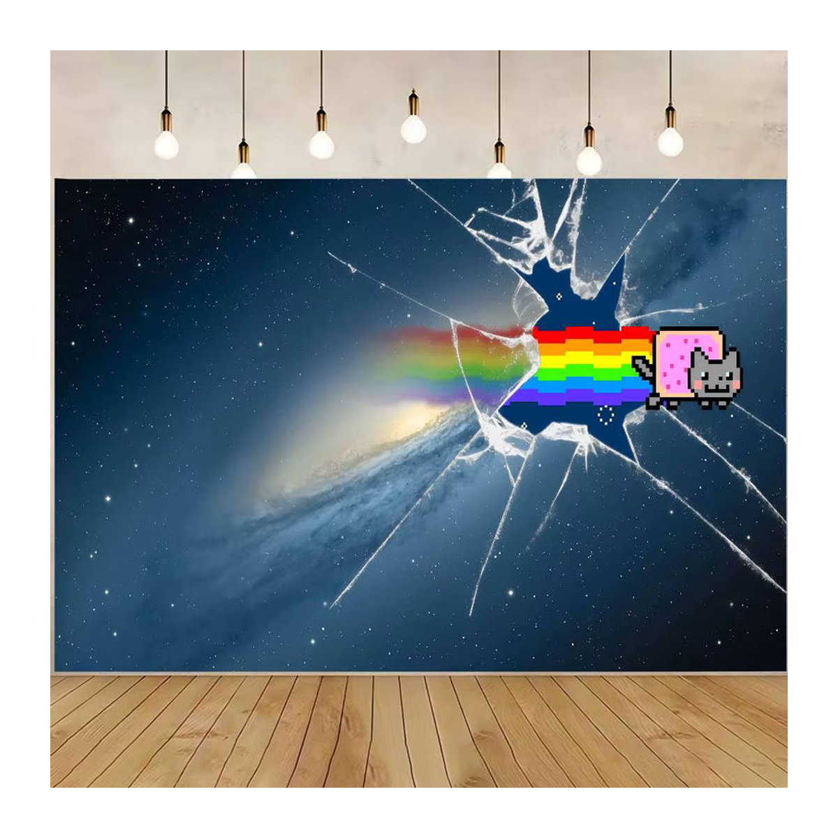 N-Nyan Katze Geburtstag Party Dekoration Banner für Kinder in Mehrfarbig - Bild 3