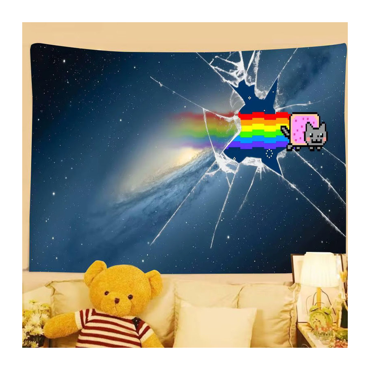 N-Nyan Katze Geburtstag Party Dekoration Banner für Kinder in Mehrfarbig - Bild 4