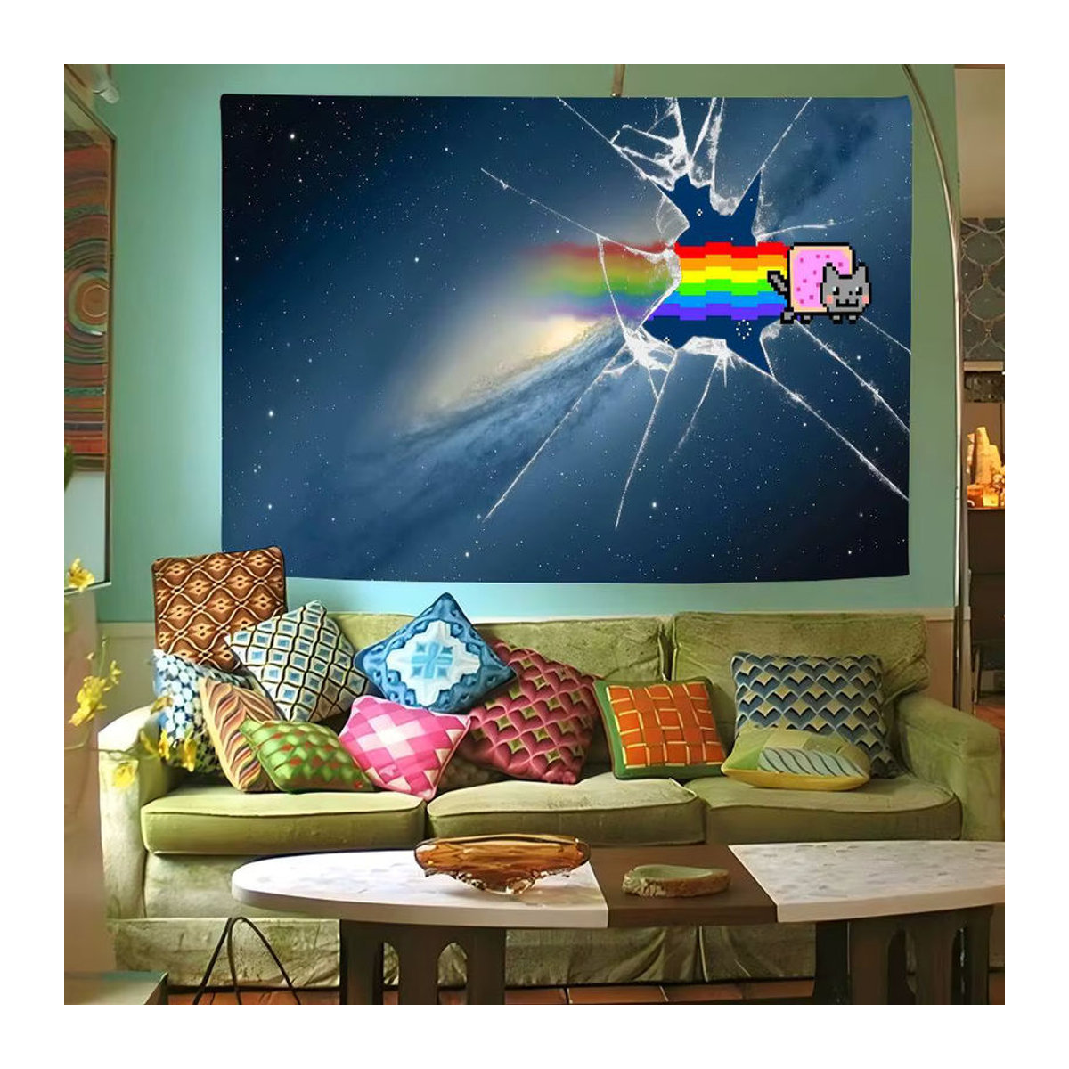 N-Nyan Katze Geburtstag Party Dekoration Banner für Kinder in Mehrfarbig - Bild 5