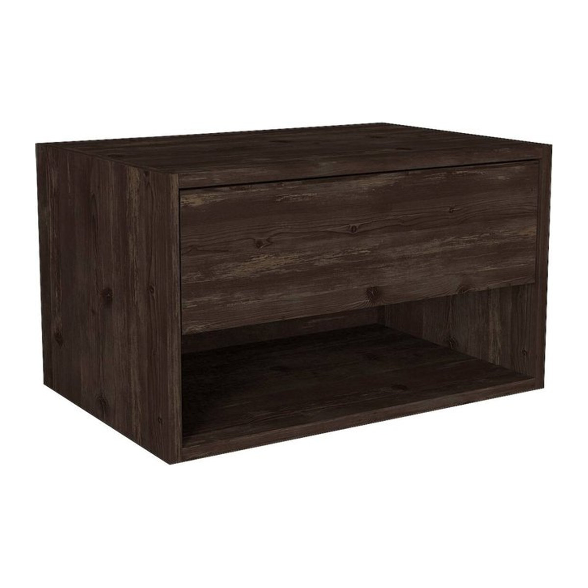 Nachtkonsole Sone Modern in Dunkelgrau B/H/T: 60 x 35 x 40 cm - Bild 1