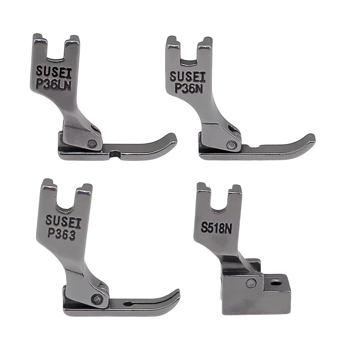 Nähfuß-Set mit Reißverschluss P363 S518N P36N P36LN aus Edelstahl für Singer Brother Juki industrielle Steppstich Nähmaschinen Zubehör - Bild 2