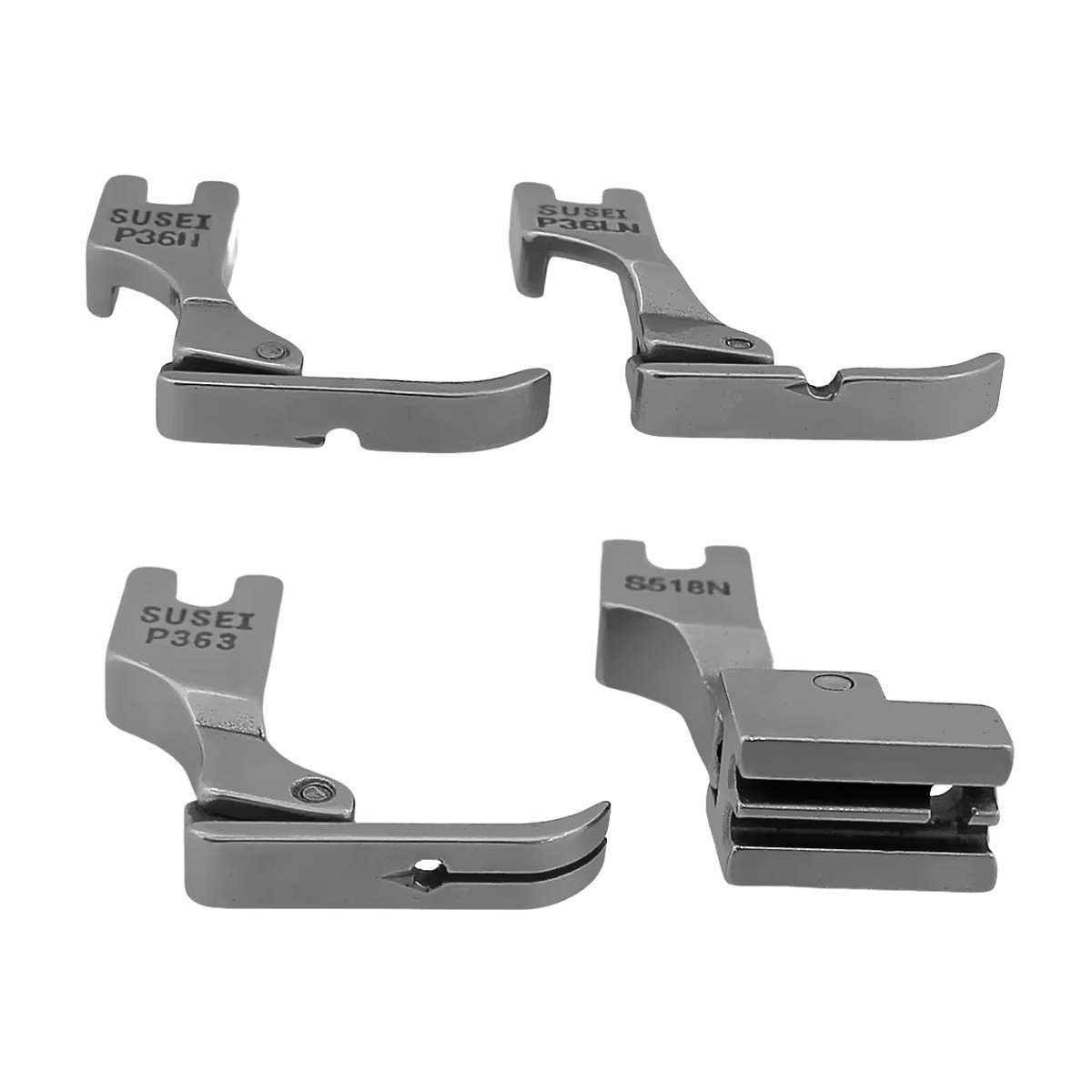 Nähfuß-Set mit Reißverschluss P363 S518N P36N P36LN aus Edelstahl für Singer Brother Juki industrielle Steppstich Nähmaschinen Zubehör - Bild 3
