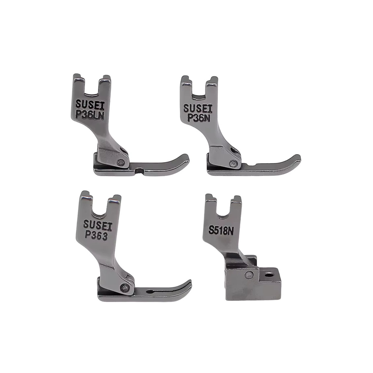 Nähfuß-Set mit Reißverschluss P363 S518N P36N P36LN aus Edelstahl für Singer Brother Juki industrielle Steppstich Nähmaschinen Zubehör - Bild 5