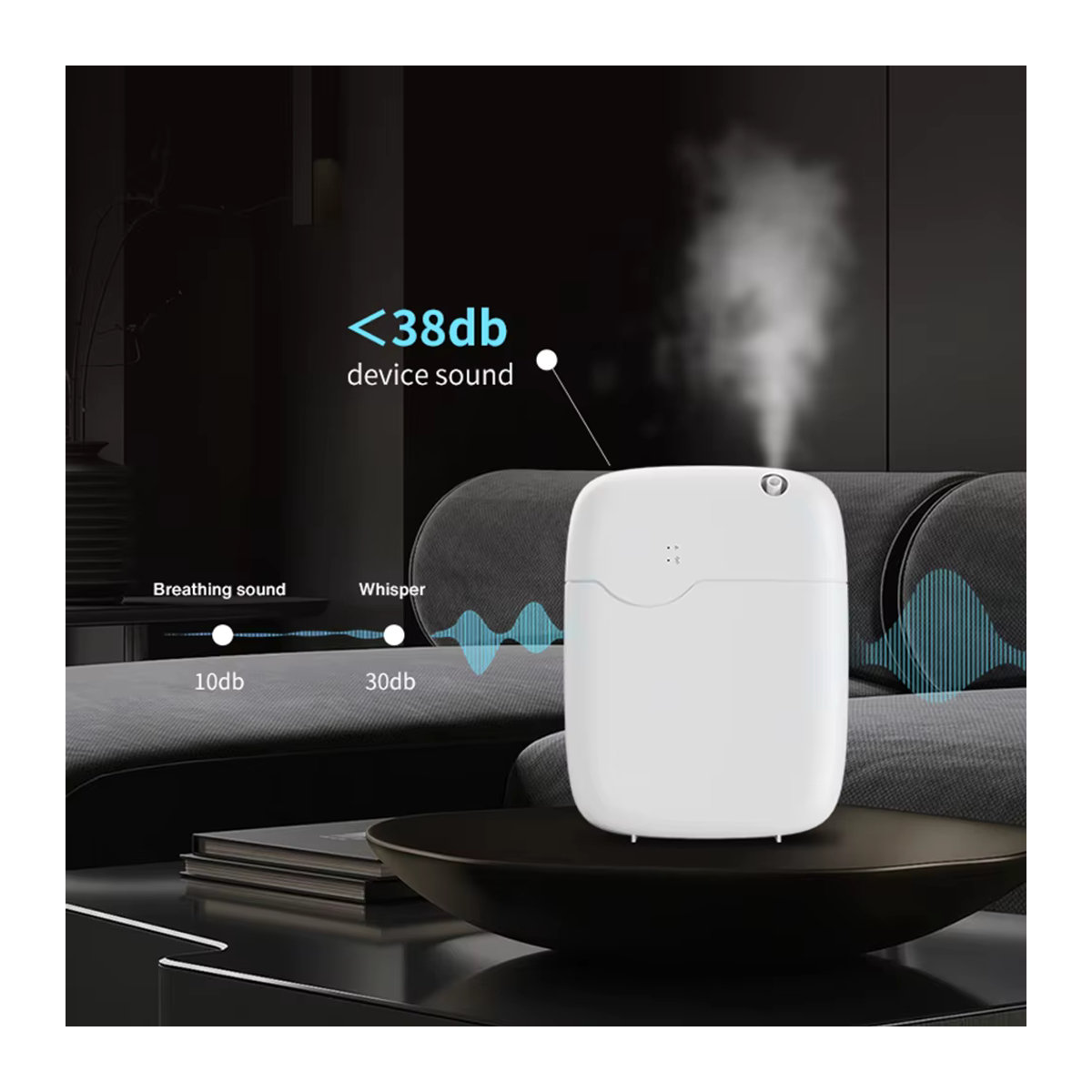 NAMSTE Smart Bluetooth Raumduft-Diffusor Wandmontierter Hotel-Lufterfrischer Schwarz - Bild 4