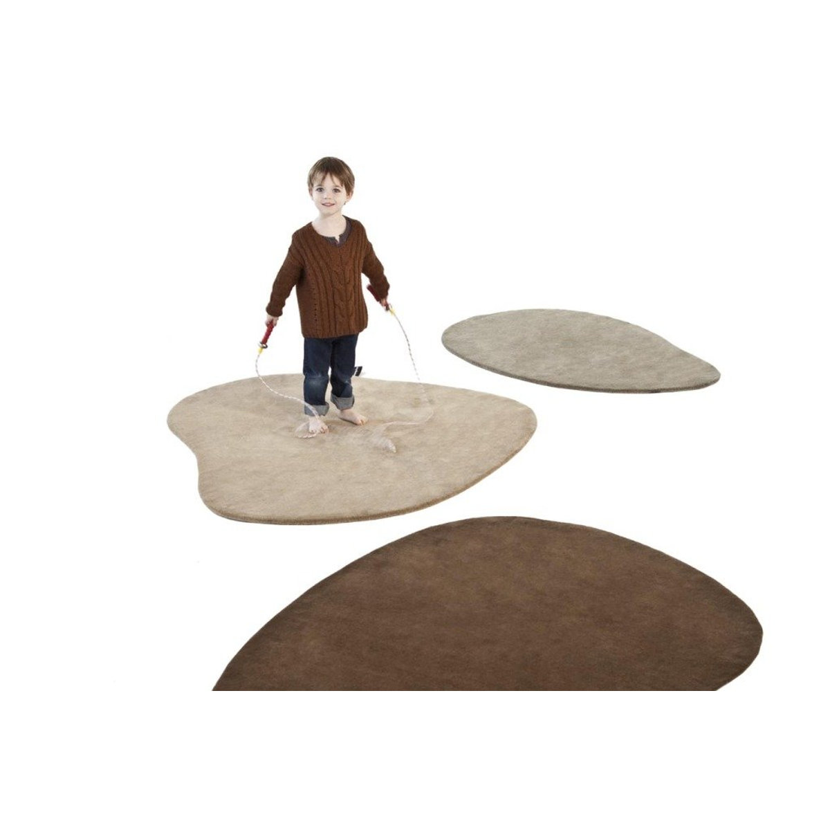 Nanimarquina Stone Wool Teppich in Braun und Beige - Bild 2
