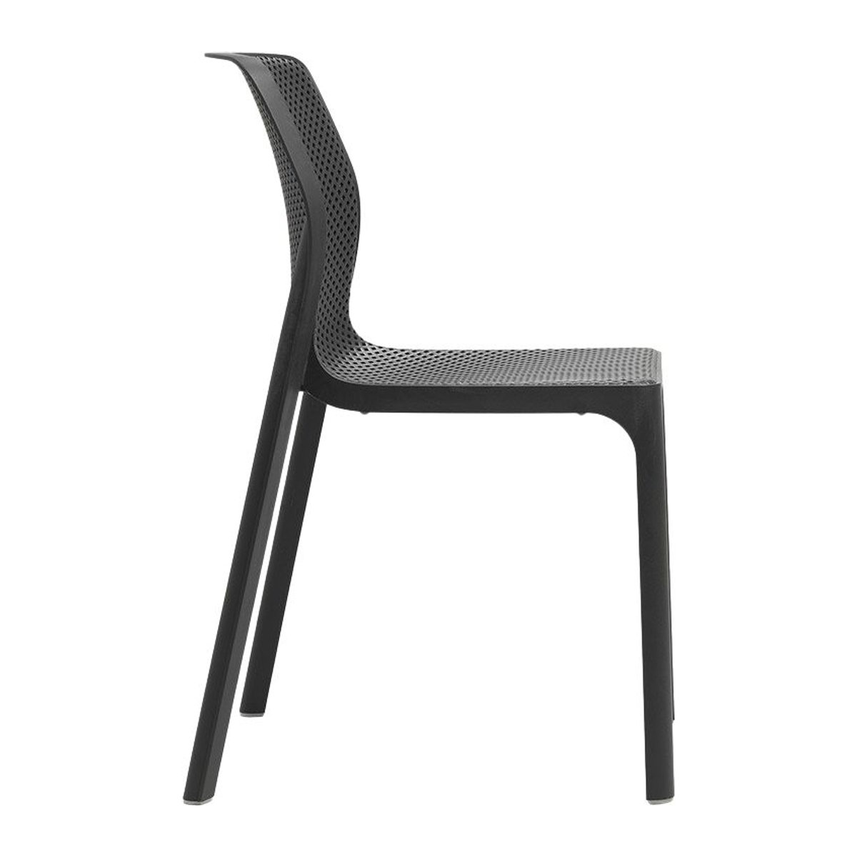 Nardi Bit Stapelstuhl aus Kunststoff in Schwarz - Bild 2