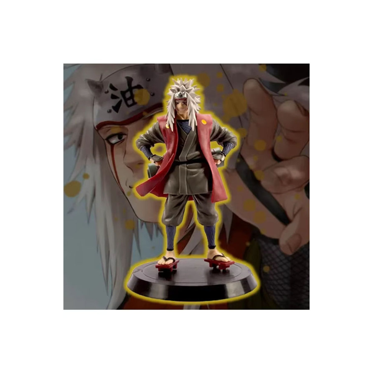 Naruto Shippuden Jiraiya Anime Figur aus PVC, stehend, Höhe: 19 cm, mehrfarbig - Bild 4