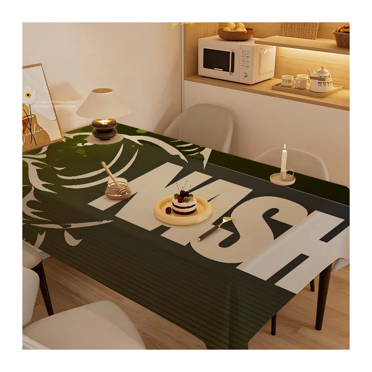 Nash Fishing wasserdichte und ölbeständige Tischdecke mit Logo in Grün - Bild 6