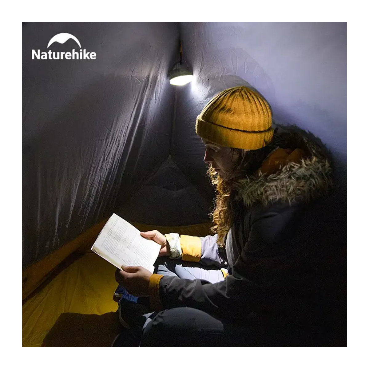 Naturehike 2025 Laufsport-USB-Lampe ultraleicht wasserdicht Zelt-Hängeleuchte mit Magnetfunktion und mehreren Modi in Minimalistisch - Bild 2