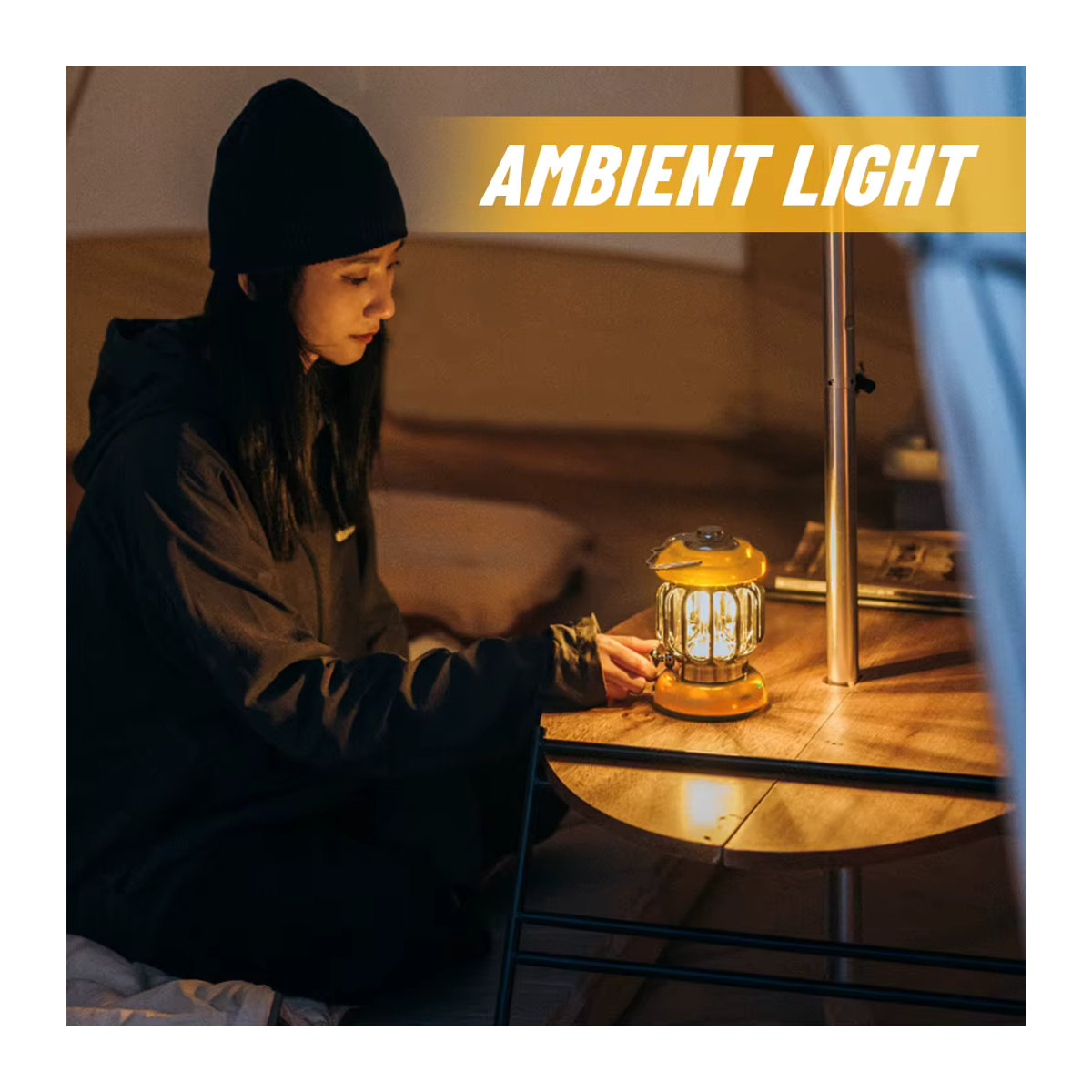 Naturehike Ambient-Camping-Laterne Retro LED-Außenlampe wasserdicht und ultraleicht zum Aufhängen für Wandern und Reisen - Bild 6