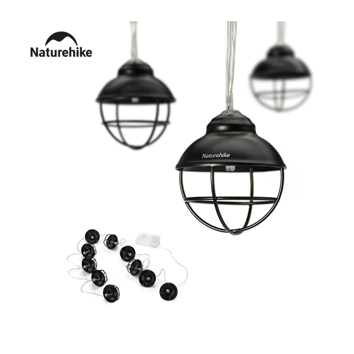 Naturehike Ultraleichte Hängende Zeltlampe für Outdoor und Camping mit 170 cm Lichtschlauch, Wasserdichtes Atmosphärelicht mit Batteriebetrieb - Bild 2