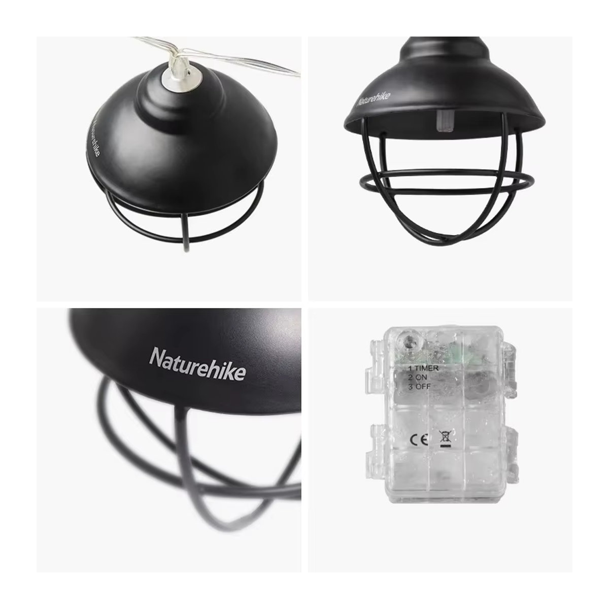 Naturehike Ultraleichte Hängende Zeltlampe für Outdoor und Camping mit 170 cm Lichtschlauch, Wasserdichtes Atmosphärelicht mit Batteriebetrieb - Bild 5