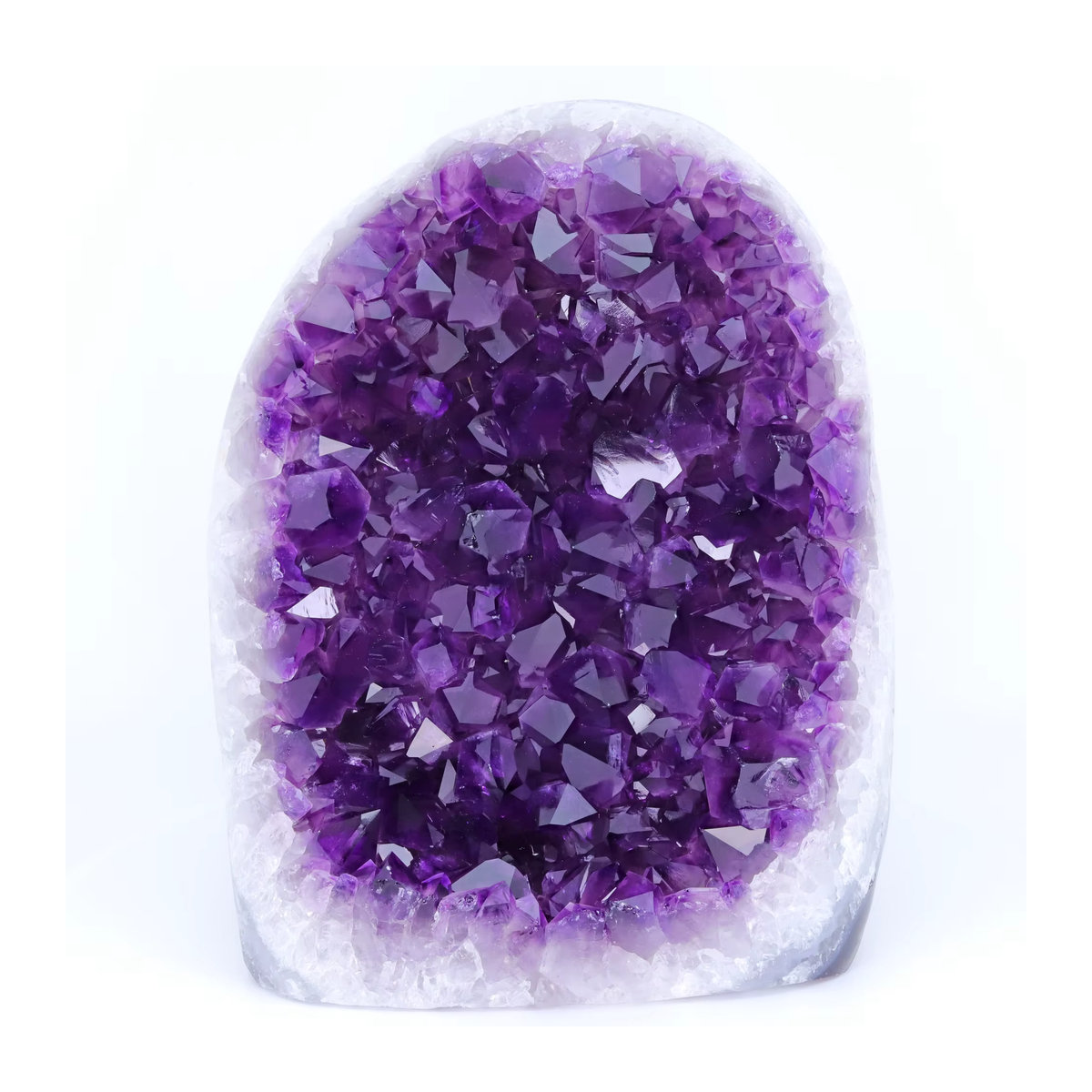 Natürliche Amethyst Geode als Kristallquarz-Cluster in Lila, 1,5-6 kg - Bild 2