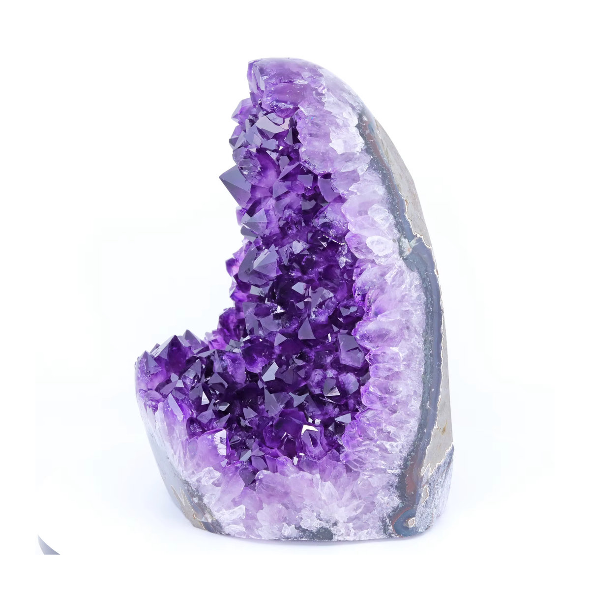Natürliche Amethyst Geode als Kristallquarz-Cluster in Lila, 1,5-6 kg - Bild 3