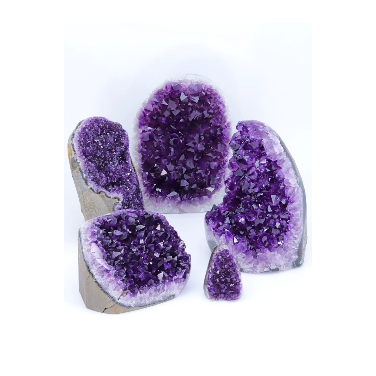 Natürliche Amethyst Geode als Kristallquarz-Cluster in Lila, 1,5-6 kg - Bild 7