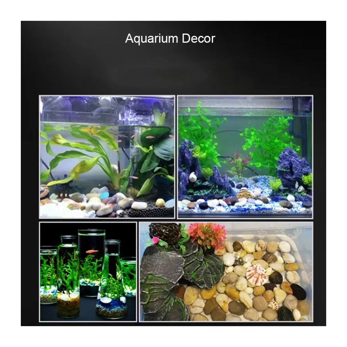 Natürliche Aquarium Dekosteine in Mehrfarbig für deine Steingarten Landschaftsbau Gestaltung - Bild 6
