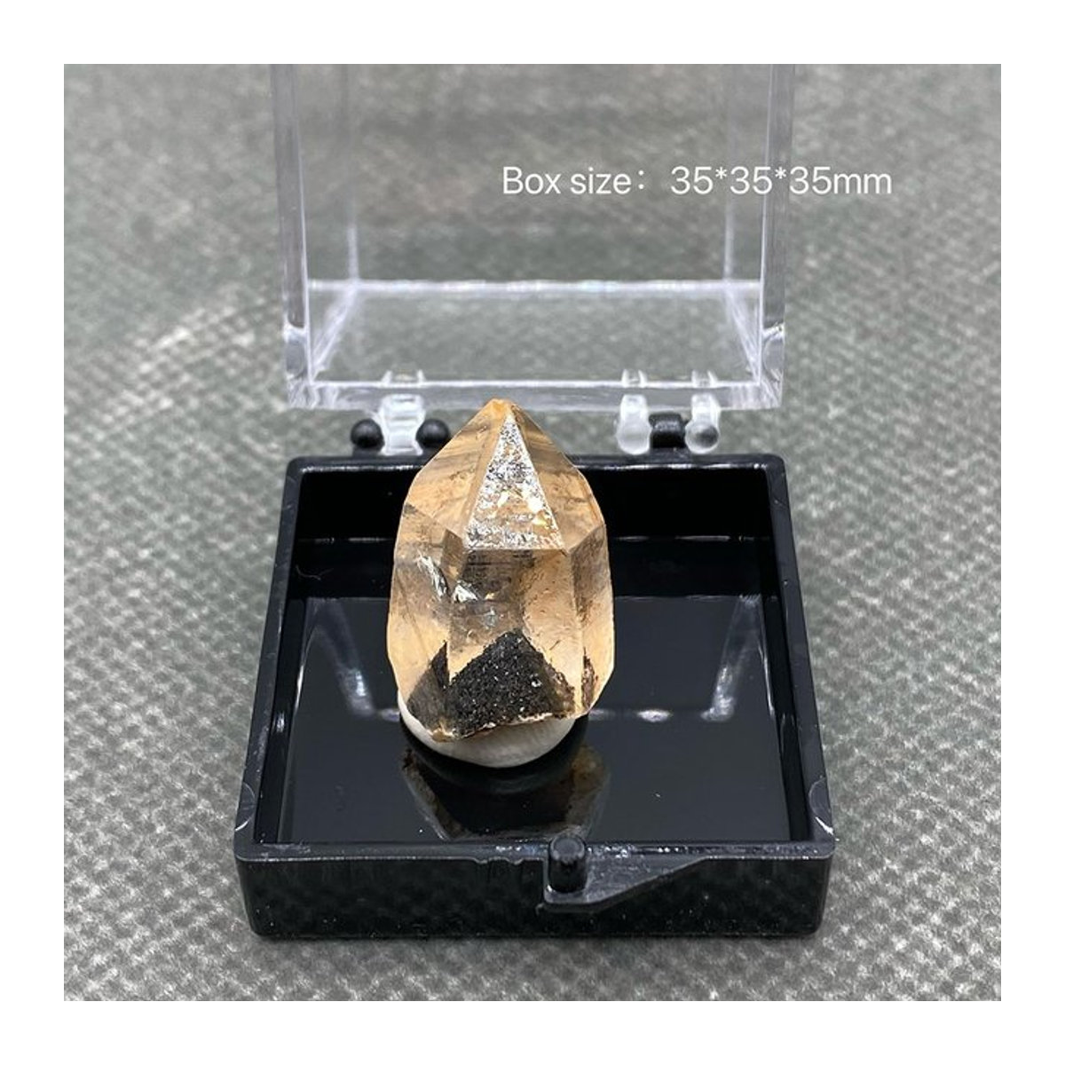 Natürliche Goethit-Erz-Kristallsäule Black Silver Mountain in Schwarz, Silber und Braun - Bild 1