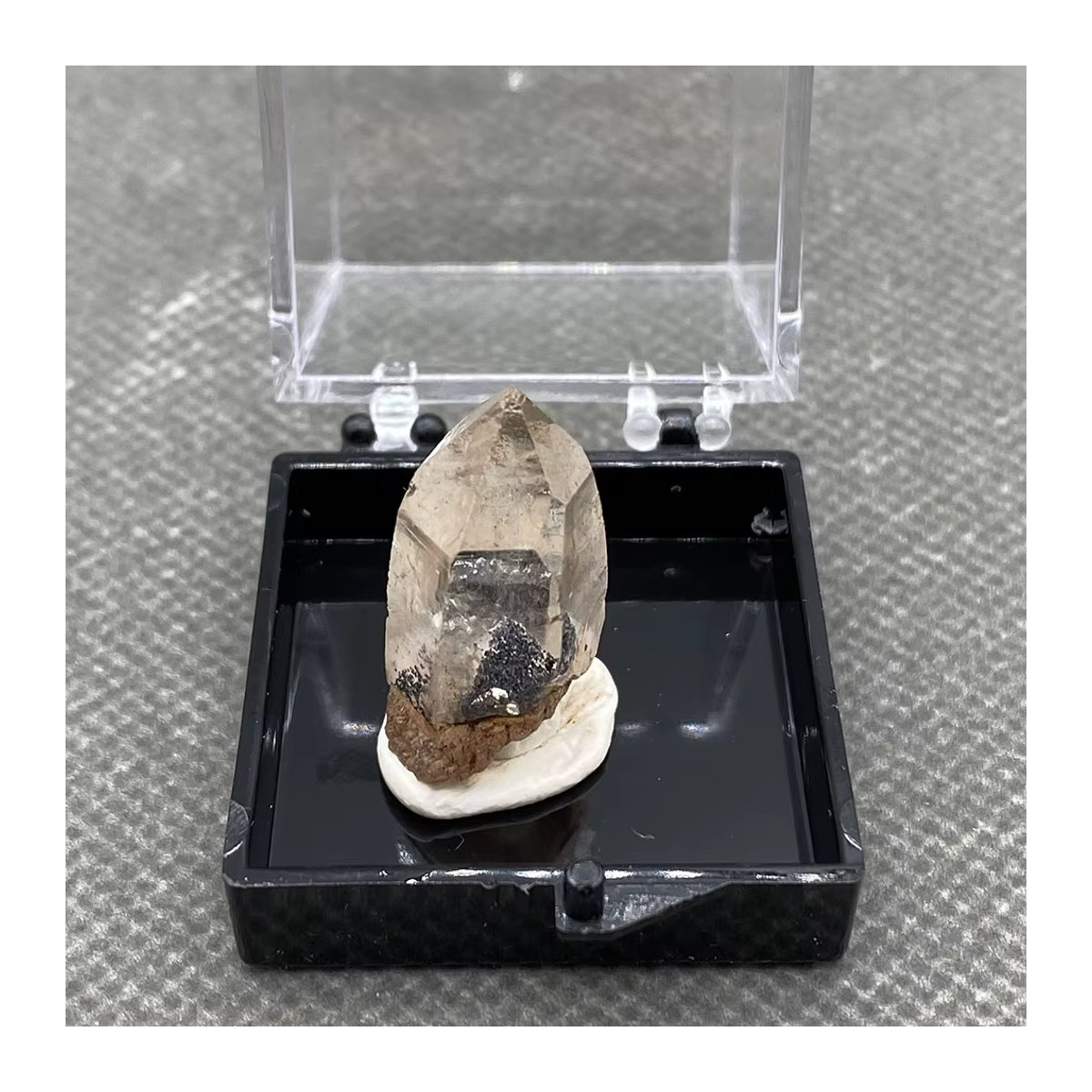 Natürliche Goethit-Erz-Kristallsäule Black Silver Mountain in Schwarz, Silber und Braun - Bild 6