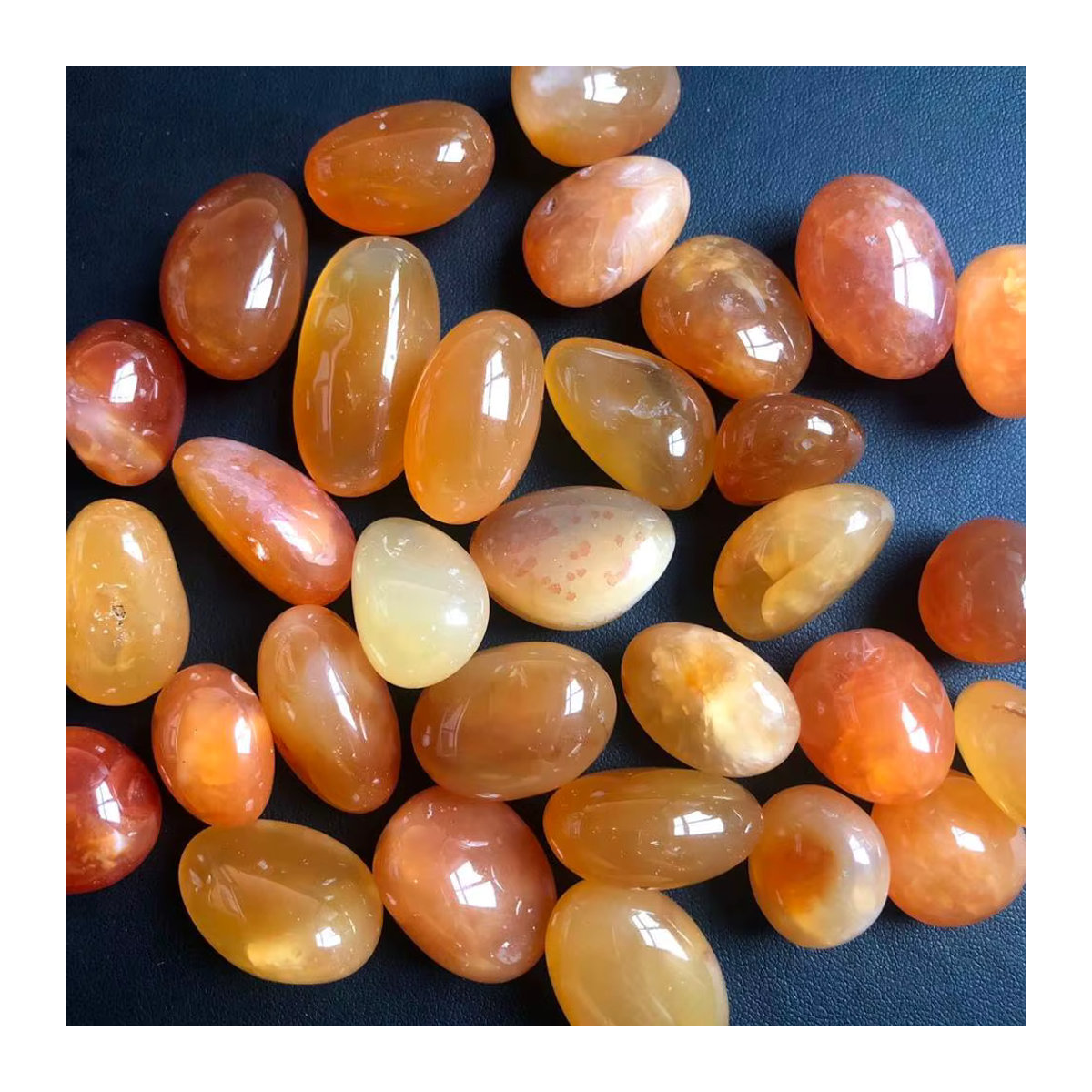 Natürliche Karneol Steine von Sisterstone in Orange als Achat Quarz Kristall zur Heilung und Entmagnetisierung - Bild 4