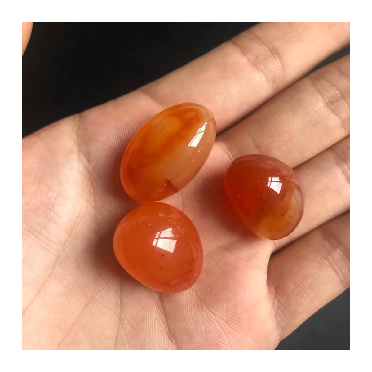Natürliche Karneol Steine von Sisterstone in Orange als Achat Quarz Kristall zur Heilung und Entmagnetisierung - Bild 6
