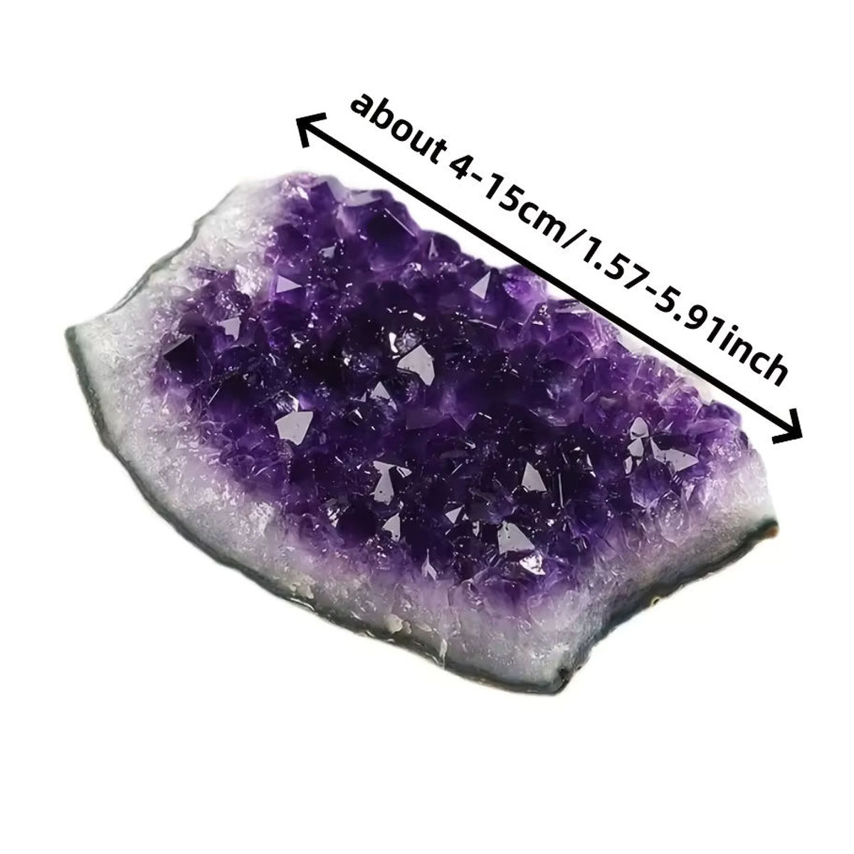 Natürlicher Amethyst-Cluster Kristallstein in Lila von CrystalHola als Bohemian Dekoration - Bild 4