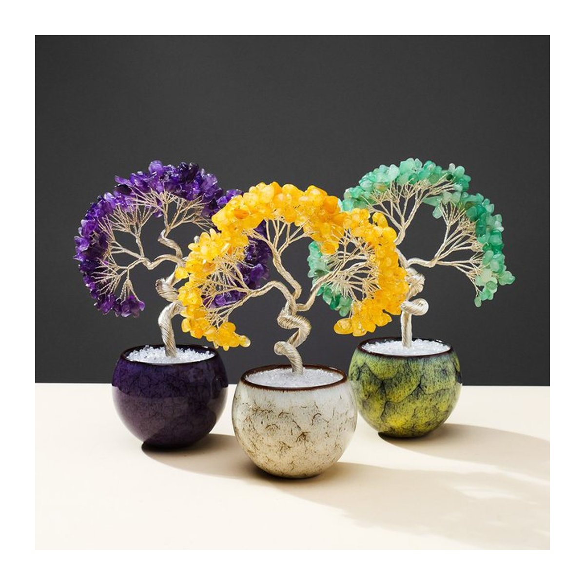 Natürlicher Amethyst Kristallbaum als Feng Shui Dekoration in Lila und Mehrfarbig - Bild 1