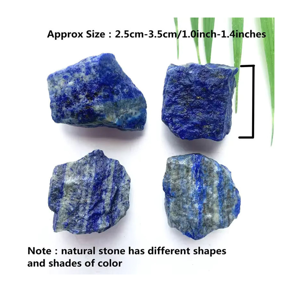 Natürlicher Lapislazuli-Kristall von STONE BROTHERS in Blau, roher Edelstein als dekorativer Stein für Aquarien, Blumentöpfe und Dekorationen - Bild 2