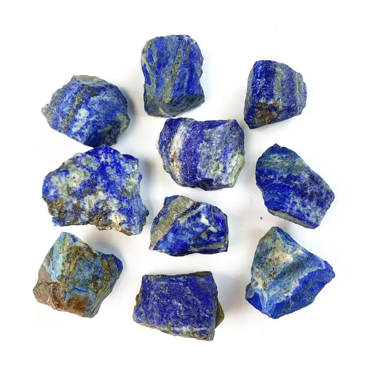 Natürlicher Lapislazuli-Kristall von STONE BROTHERS in Blau, roher Edelstein als dekorativer Stein für Aquarien, Blumentöpfe und Dekorationen - Bild 3