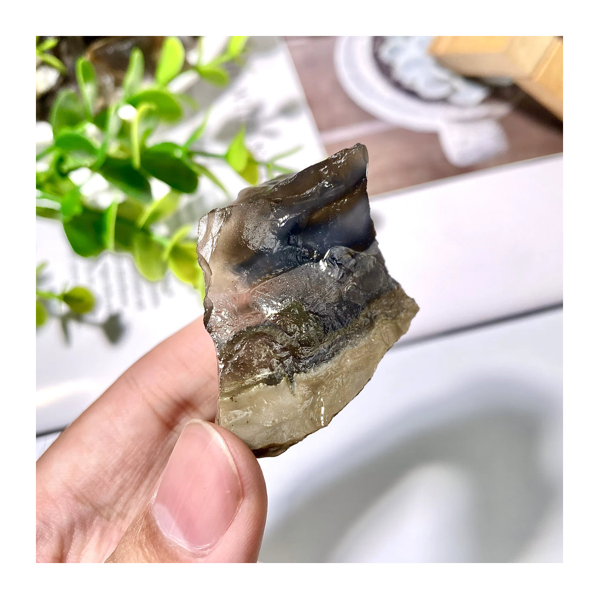Natürlicher vulkanischer Achat Rohstein als Dekoration, mehrfarbig, unregelmäßige Form, 50 g oder 100 g - Bild 4