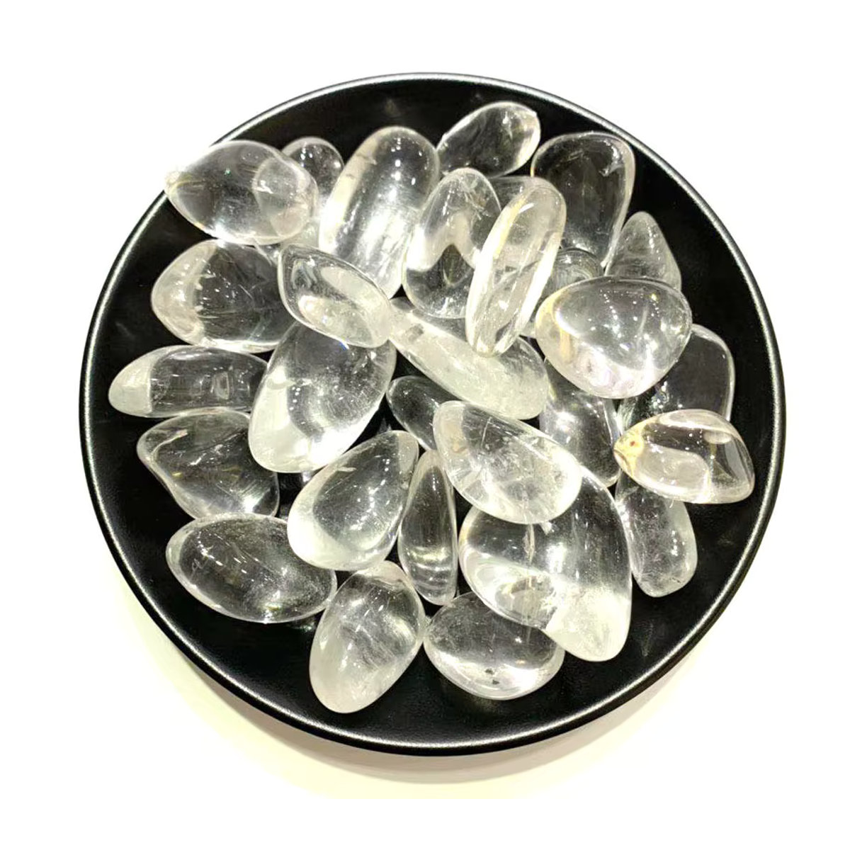 Natürlicher weißer Kristallkies von Stone Brothers, transparente Bergchips aus Quarzkristall, 100 g, Korngröße 15–35 mm - Bild 5